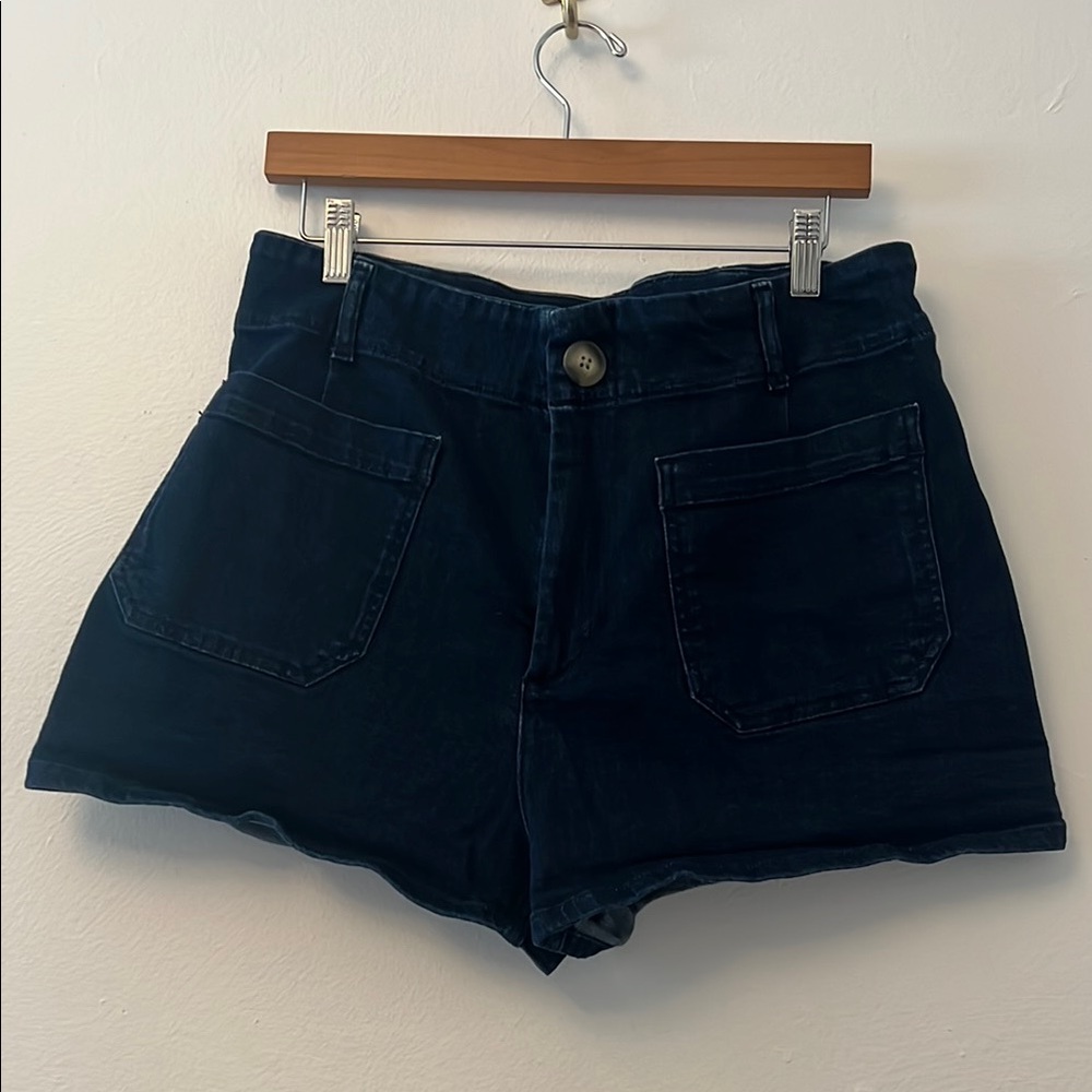 Maeve Black High Waist Colette Shorts
